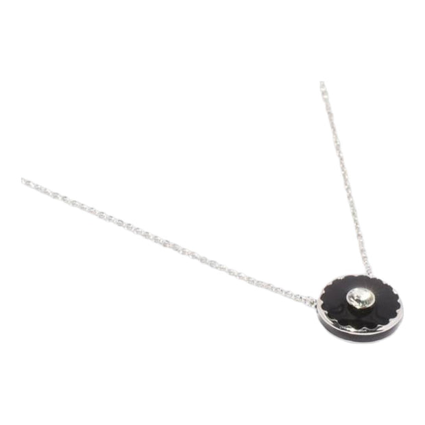 Black/Silver The Medallion Pendant - Stilshoppen