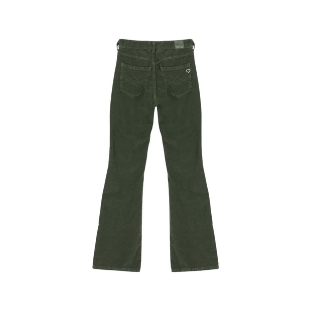 Grønn Longcut Soft Corduroy