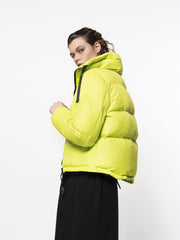 Lime Puffer Recycle short jacket