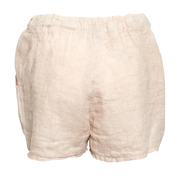 Beige 17691 Shorts Linen - Stilshoppen