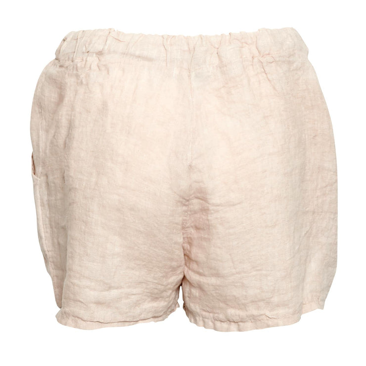 Beige 17691 Shorts Linen
