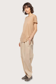 Beige Tencel Tee-Shirt - Stilshoppen