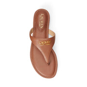 Cognac Ellah Tumbled Leather sandal