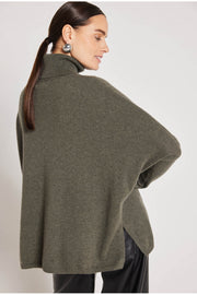 Oliven Poncho col Roule ML