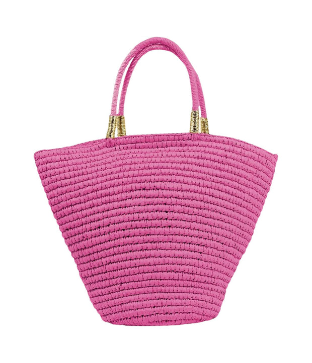 Pink Montecristo Straw Bag