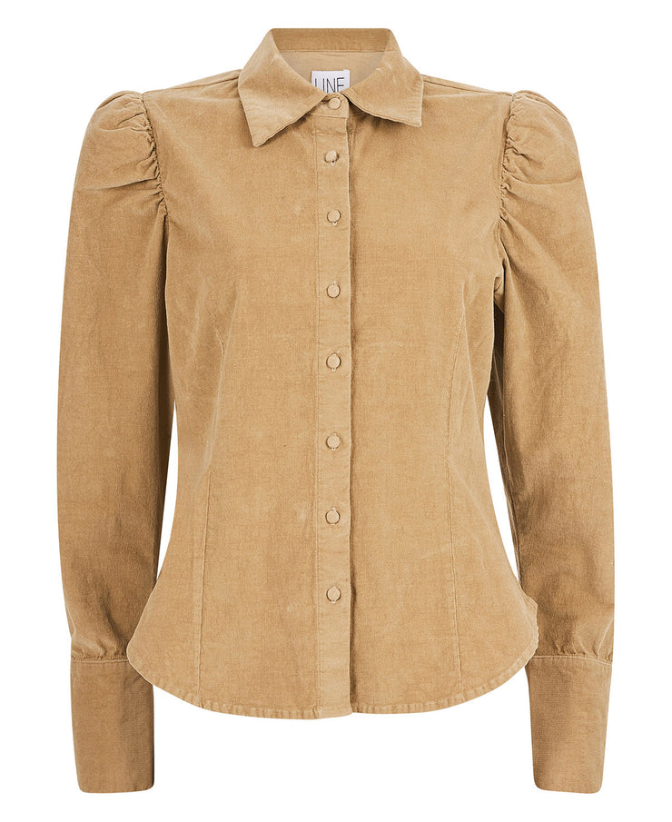 Camel Ina Cord blouse