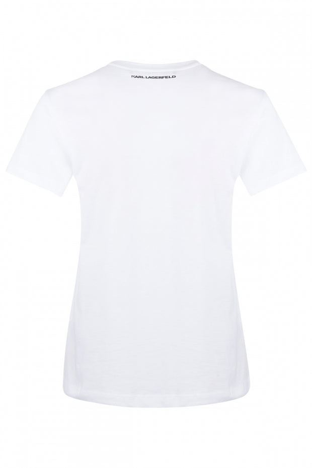 Hvit Karl Lagerfeld t-shirt - Stilshoppen