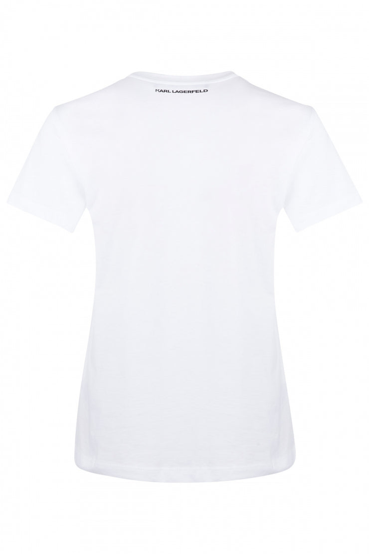 Hvit Karl Lagerfeld t-shirt