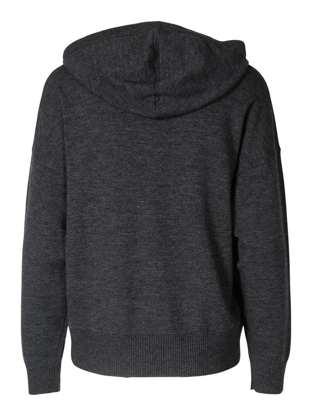 Koksgrå Gilet Zippe Capuche - Stilshoppen