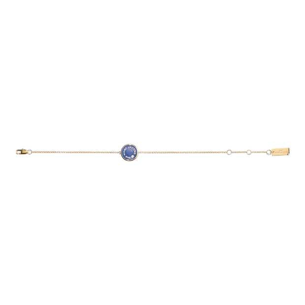 Dark Blue/Goldt The Medallion Bracelet - Stilshoppen