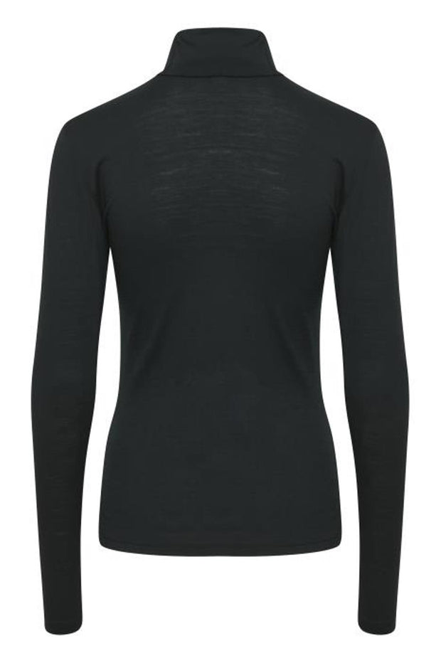 Sort SividaGZ wool rollneck - Stilshoppen