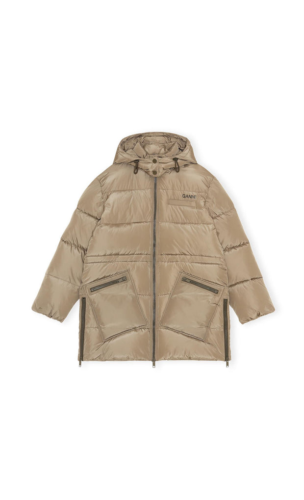 Beige Teck Puffer jacket - Stilshoppen