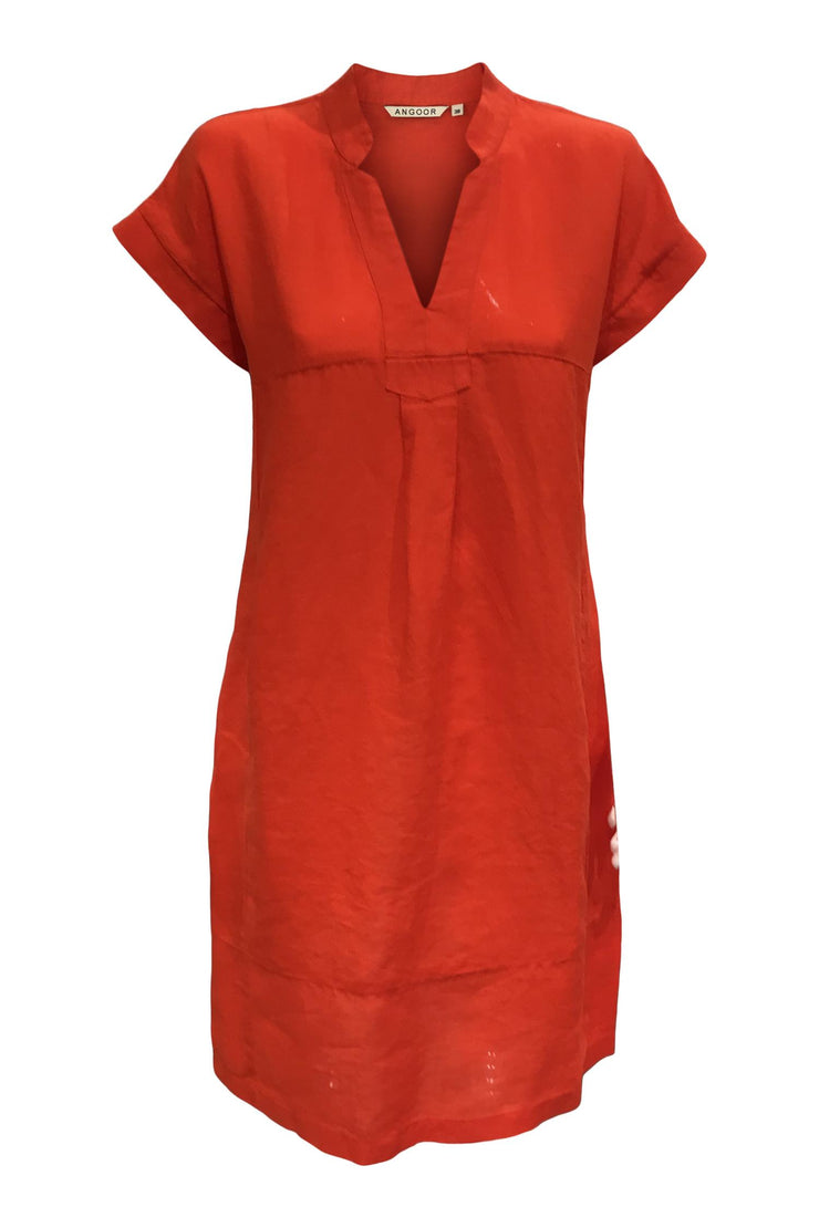 Orangerød Babsi kjole