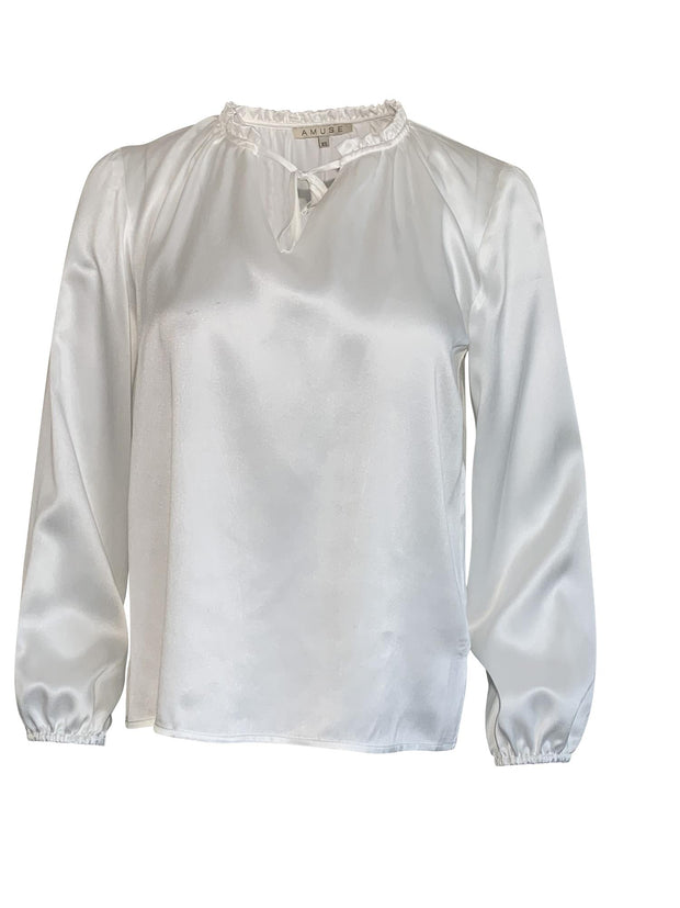 Offwhite Blouse silk - Stilshoppen