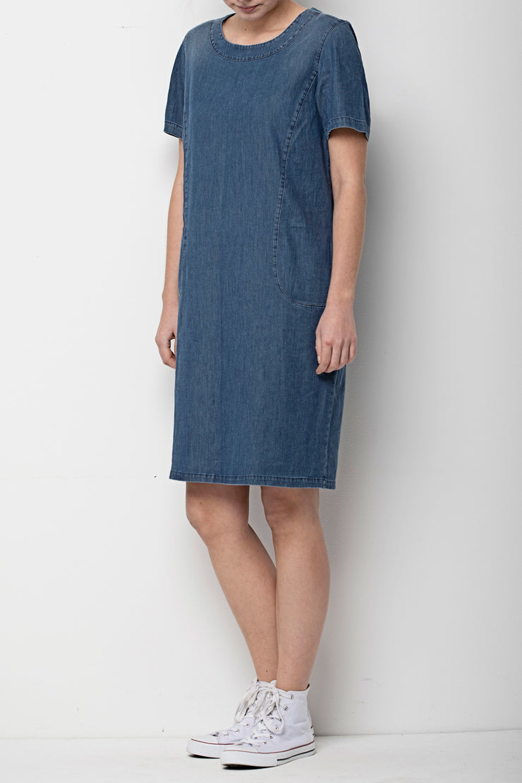 Blå Lea tencel dress