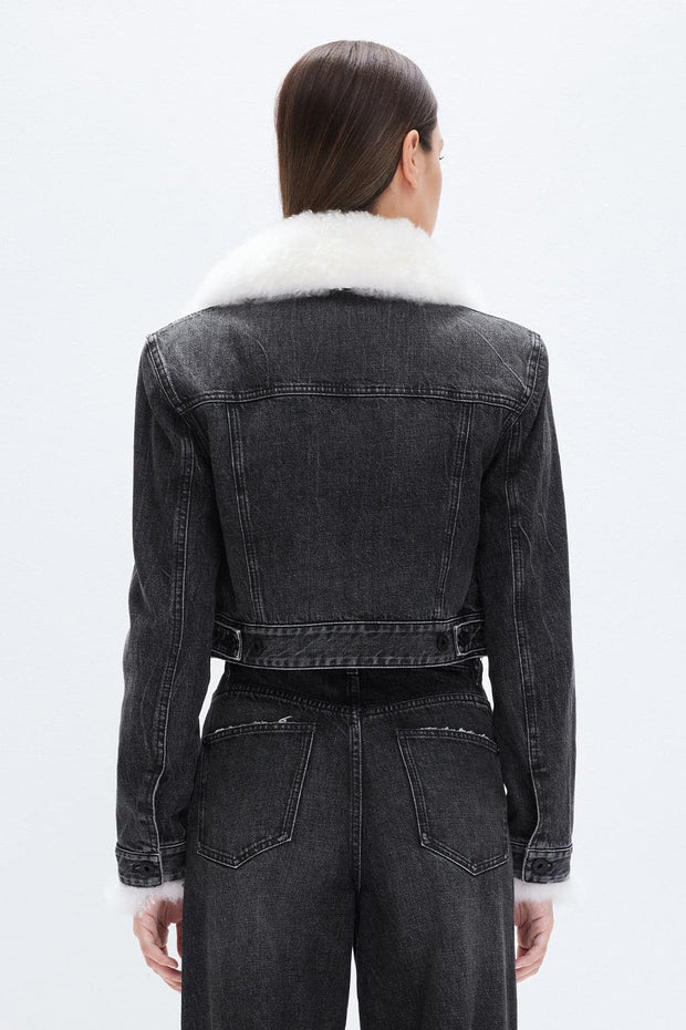 Sort Denim Jacket