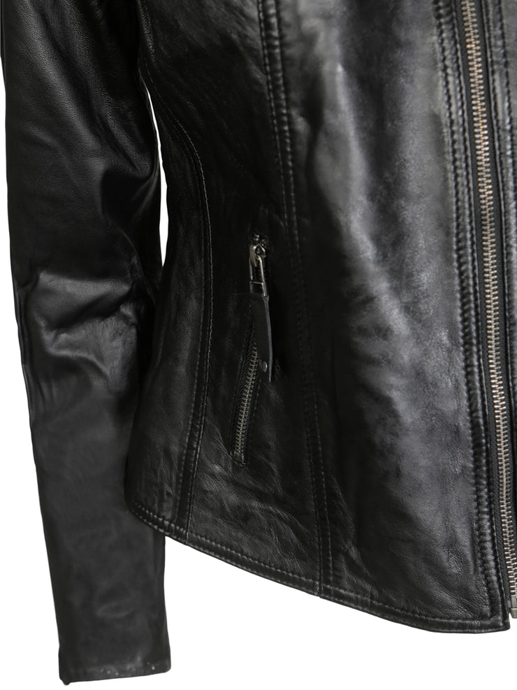 Sort Leather Jacket