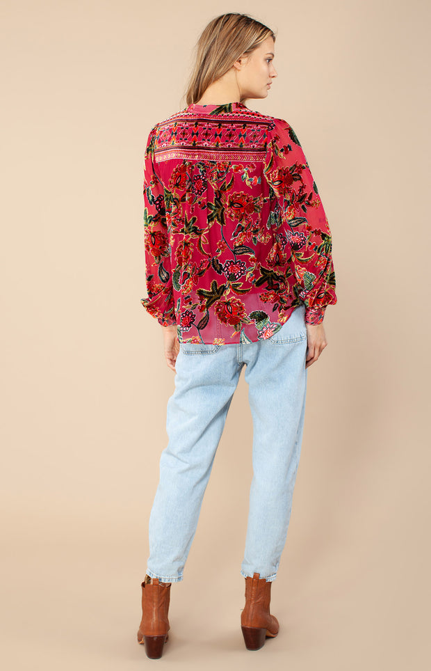 Vinrød Lourdes blouse - Stilshoppen