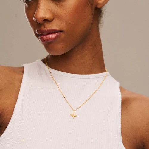 Gull Pearl Necklace - Stilshoppen