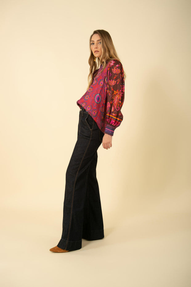 Raspberry Lucy Blouse