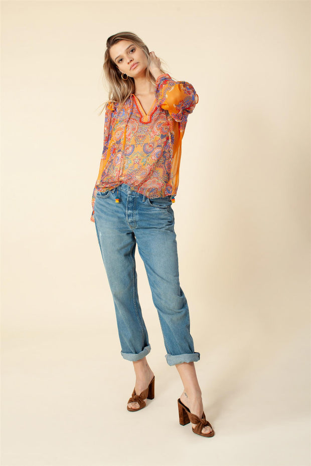 Orange Blouse - Stilshoppen