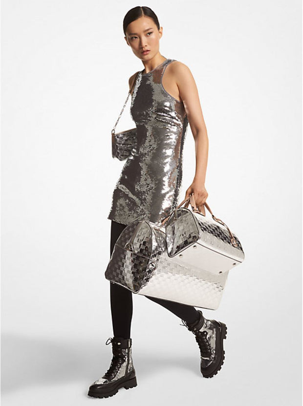 Silver Seq Tank Mini Dress - Stilshoppen