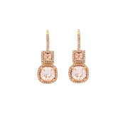 Peach Tamara Swarovski ørepynt - Stilshoppen