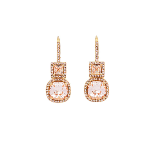 Peach Tamara Swarovski ørepynt - Stilshoppen