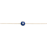 Dark Blue/Goldt The Medallion Bracelet - Stilshoppen