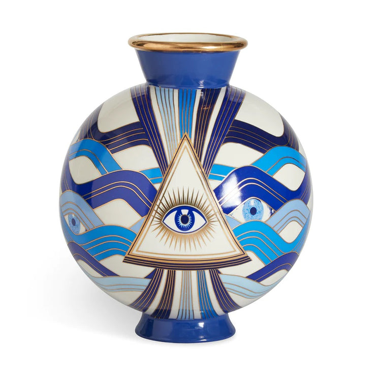 Blå Druggist Eye Vase