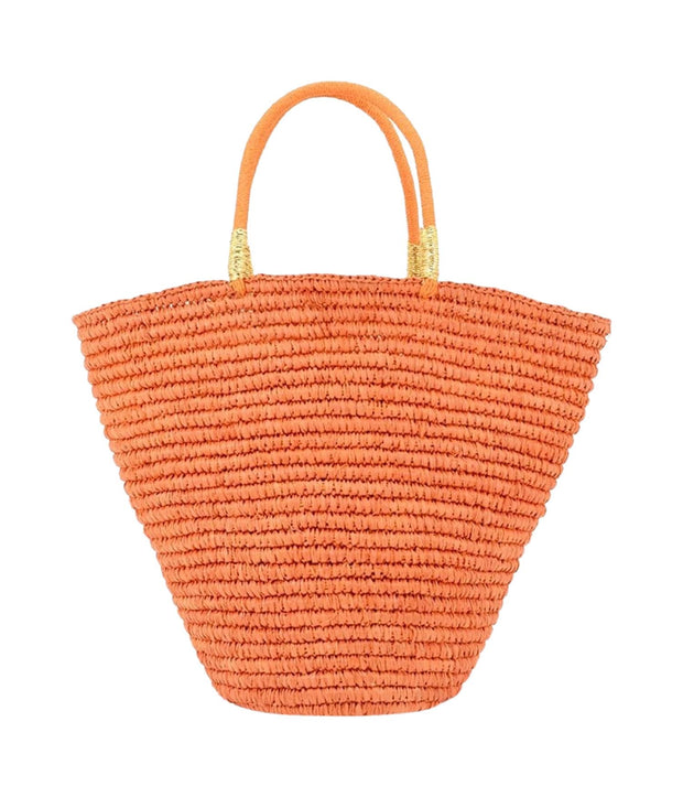 Orange Montecristo Straw Bag