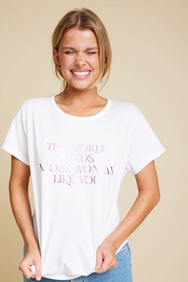 White Life Shiny T-shirt