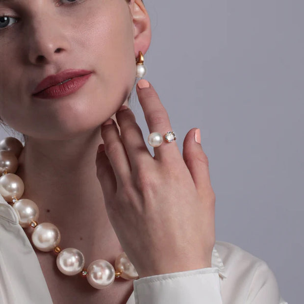 Gull Ivy Pearl ring - Stilshoppen