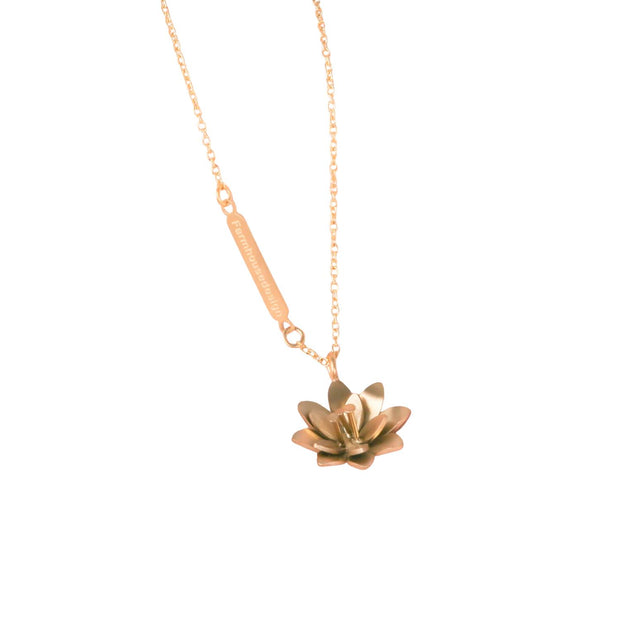 Gull Lotus necklace - Stilshoppen
