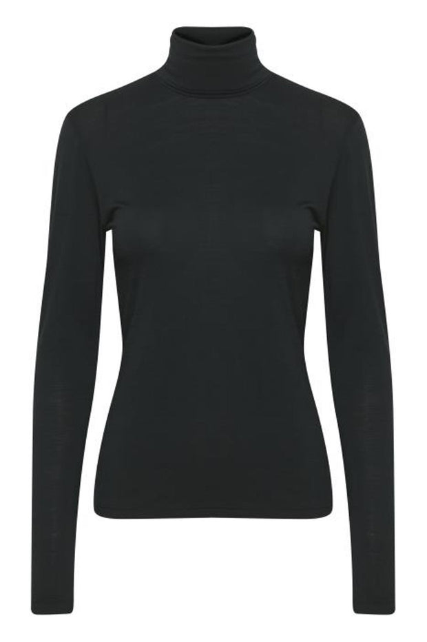 Sort SividaGZ wool rollneck - Stilshoppen