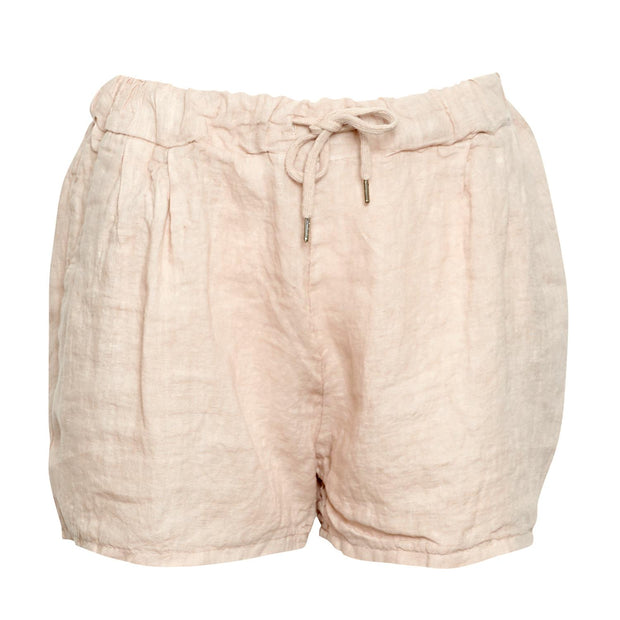 Beige 17691 Shorts Linen - Stilshoppen