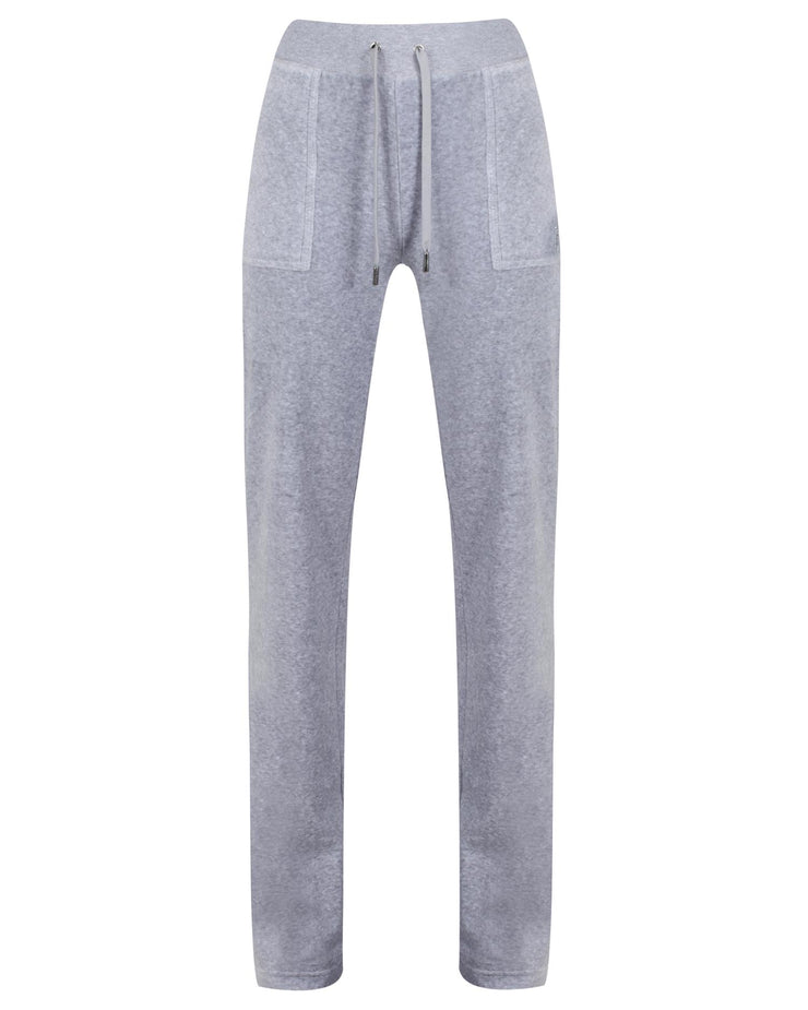 Lysegrå Del Ray Classic Velour Pant