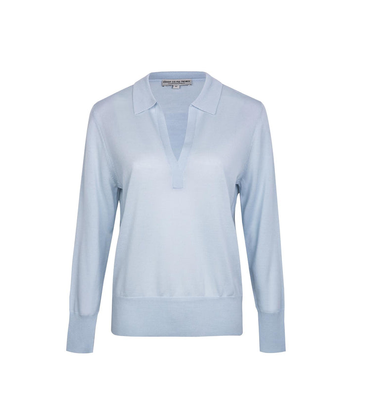 Lyseblå Palmer sweater