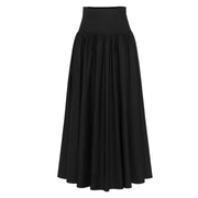 Black Poplin Plain Skirt