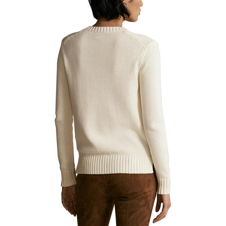 Cream Long sleeve sweater