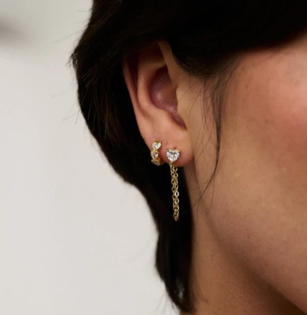Gull Crystal Studs - Stilshoppen