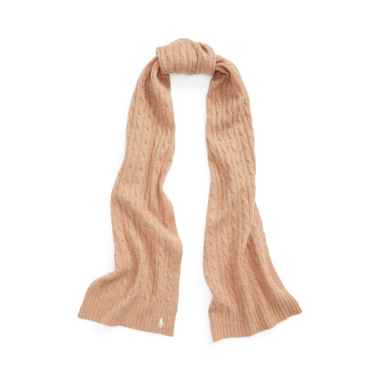 Camel Oblong cashmere scarf