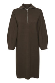 Coffe Bean TalliGZ zipper dress - Stilshoppen