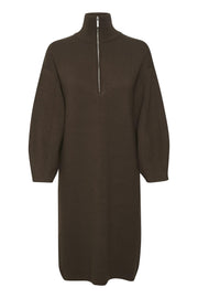Coffe Bean TalliGZ zipper dress - Stilshoppen