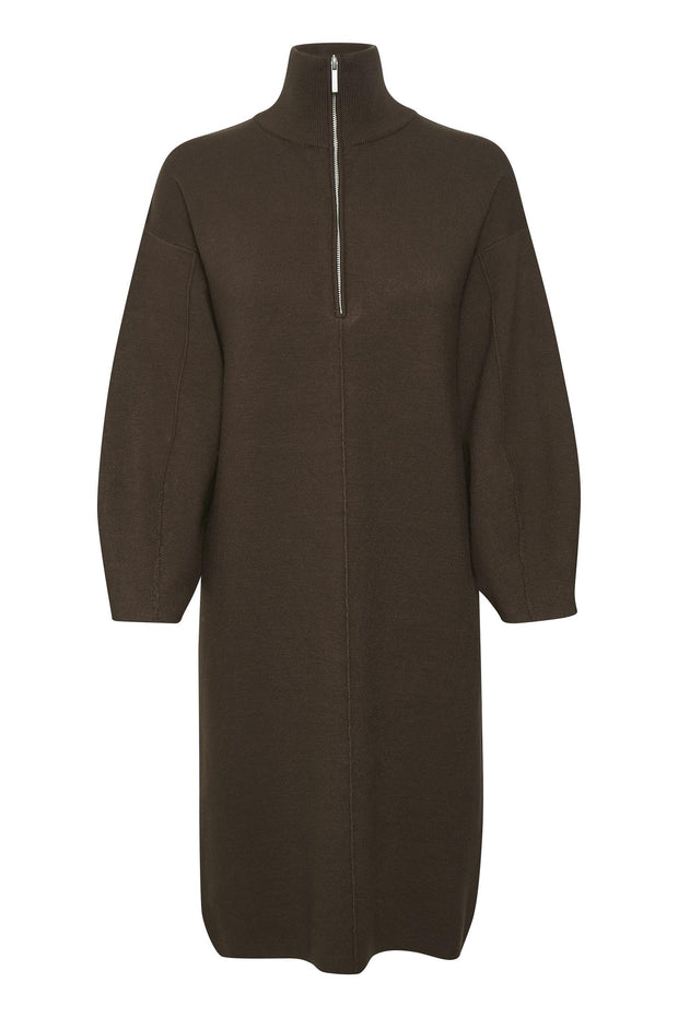 Coffe Bean TalliGZ zipper dress - Stilshoppen