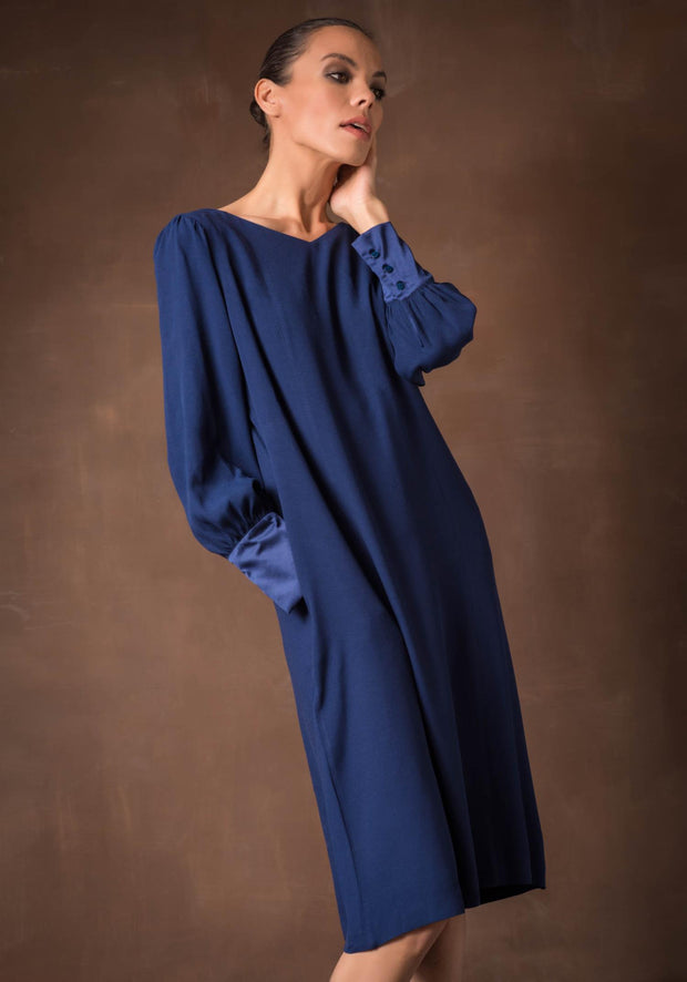 Blå kjole - Stilshoppen