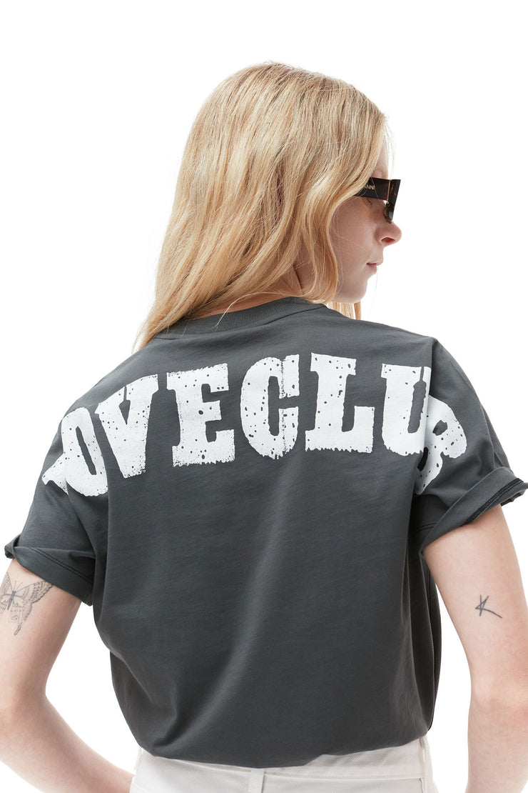 Volcanic Ash Basic Jersey Loveclub Relaxed T-shirt