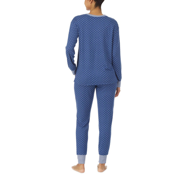 Blå Crw Top & Jogger Pant PJ et - Stilshoppen