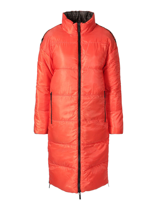 Brun Logo Cire Reversible Puffer Coat - Stilshoppen