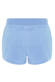 Blå Eve velour shorts
